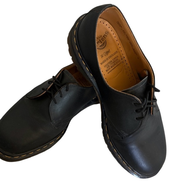 Vintage Dr. Martens Black Leather Oxfords